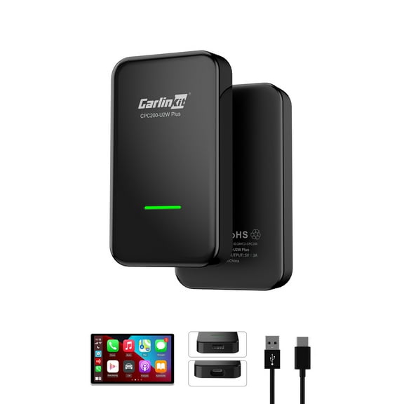 CarlinKit 3.0 TPC, Wireless CarPlay Adapter, Wireless Apple CarPlay Adapter for iPhone, 5.8GHz WiFi, Low Latency, Easy to Install, Plug&Play, for 800+ Cars
