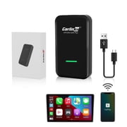 Carlinkit 3.0 Wireless Apple CarPlay Adapter for Cars with Built-in Wired CarPlay, Plug and Play, Auto-Connect, for iPhone iOS 10+, Black