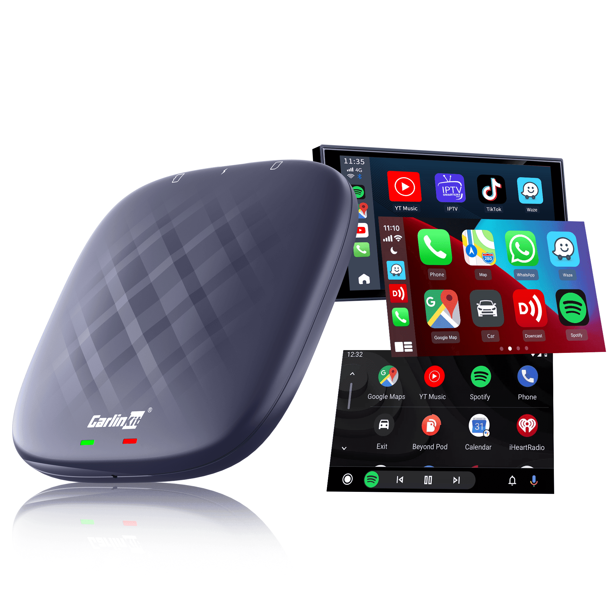 カーナビ CarlinKit Carplay Ai Box Plus 8+128GB CarlinKit CarPlay Ai Box Plus with Android 13.0 System 8+