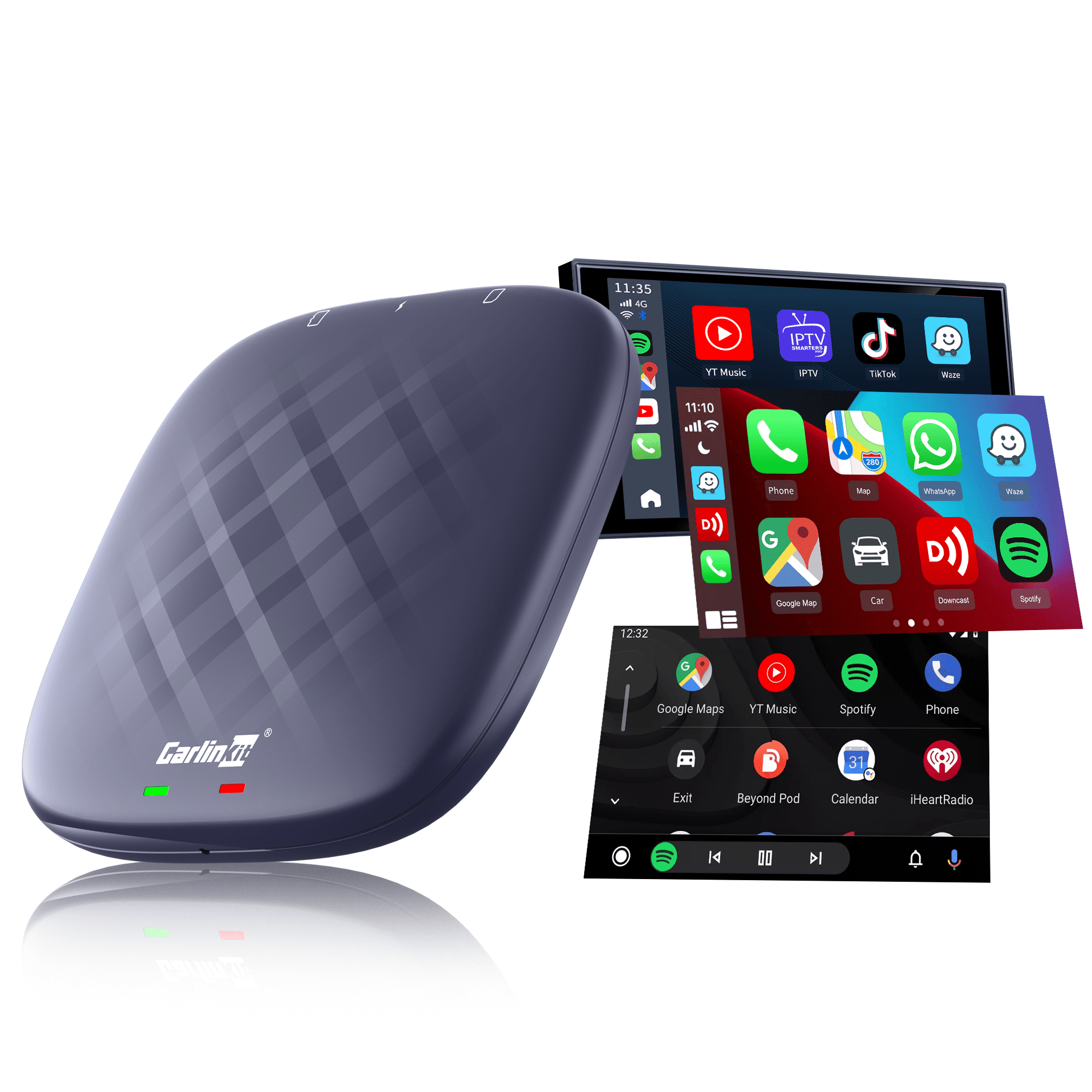 【週末限定値下げ】　CarlinKit V3 CarPlay AI Box Amazon.com: CarlinKit 8+128G - Wireless CarPlay&Android Auto