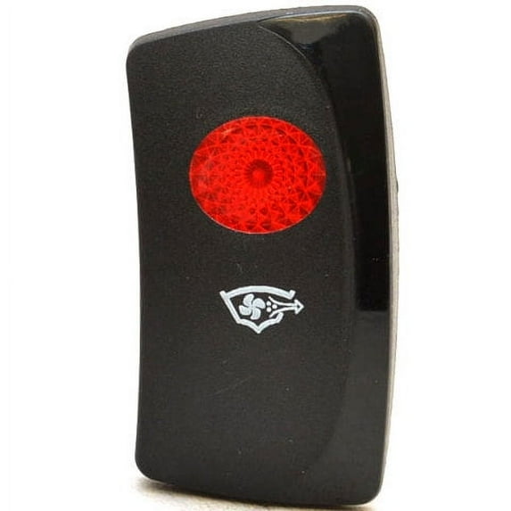 Carling Boat Bilge Blower Switch Plate 3952021 | Illuminated Black