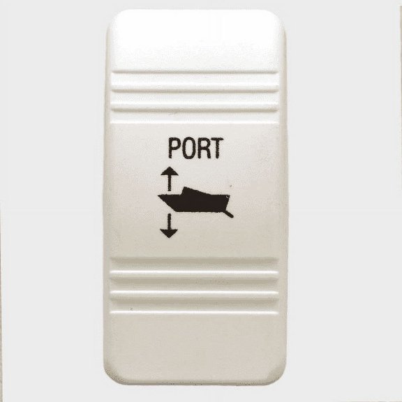 Carling Boat Contura III Rocker Switch Actuator | Trim Tab Port White