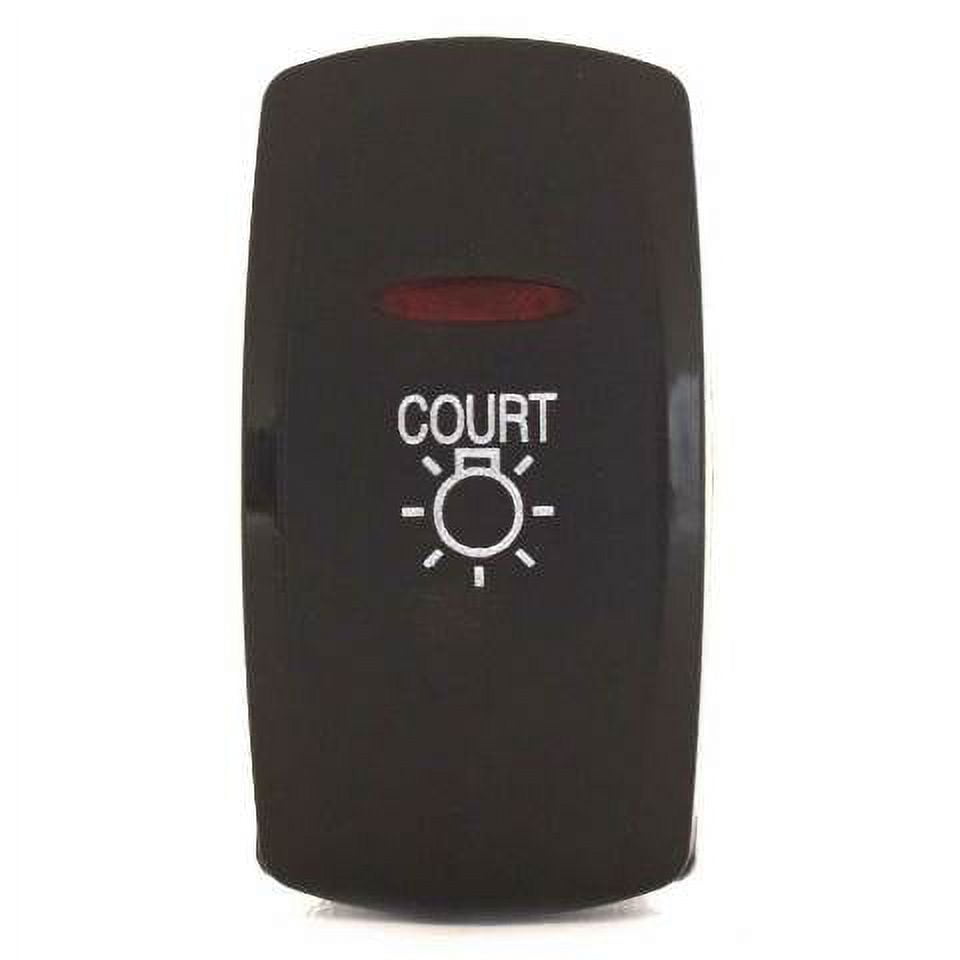 Carling Boat Rocker Switch | 2 Position Black Courtesy 20A 12V
