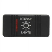 Carling Boat Rocker Switch Actuator | Interior Lights Black Plastic