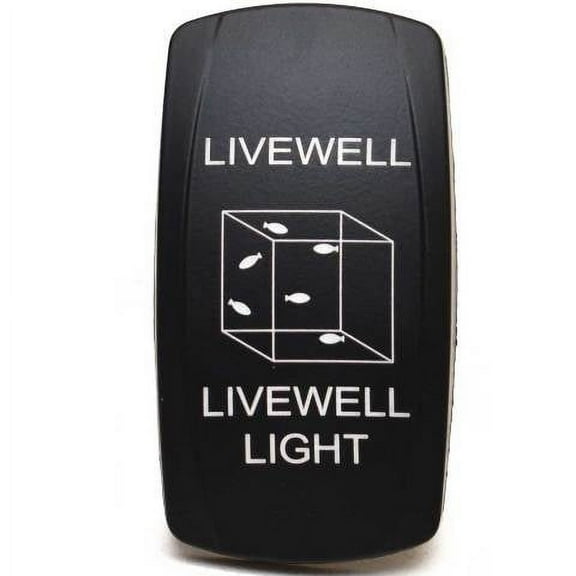 Carling Boat Contura V Rocker Switch Actuator | Livewell Light Black