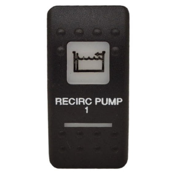 Carling Boat Rocker Switch Actuator | Livewell Recirc Pump 1 Black