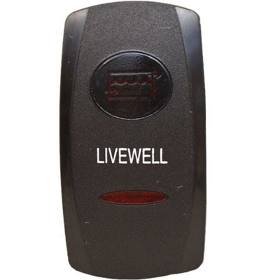 Carling Boat Rocker Switch Cover Actuator Livewell Black Illuminated