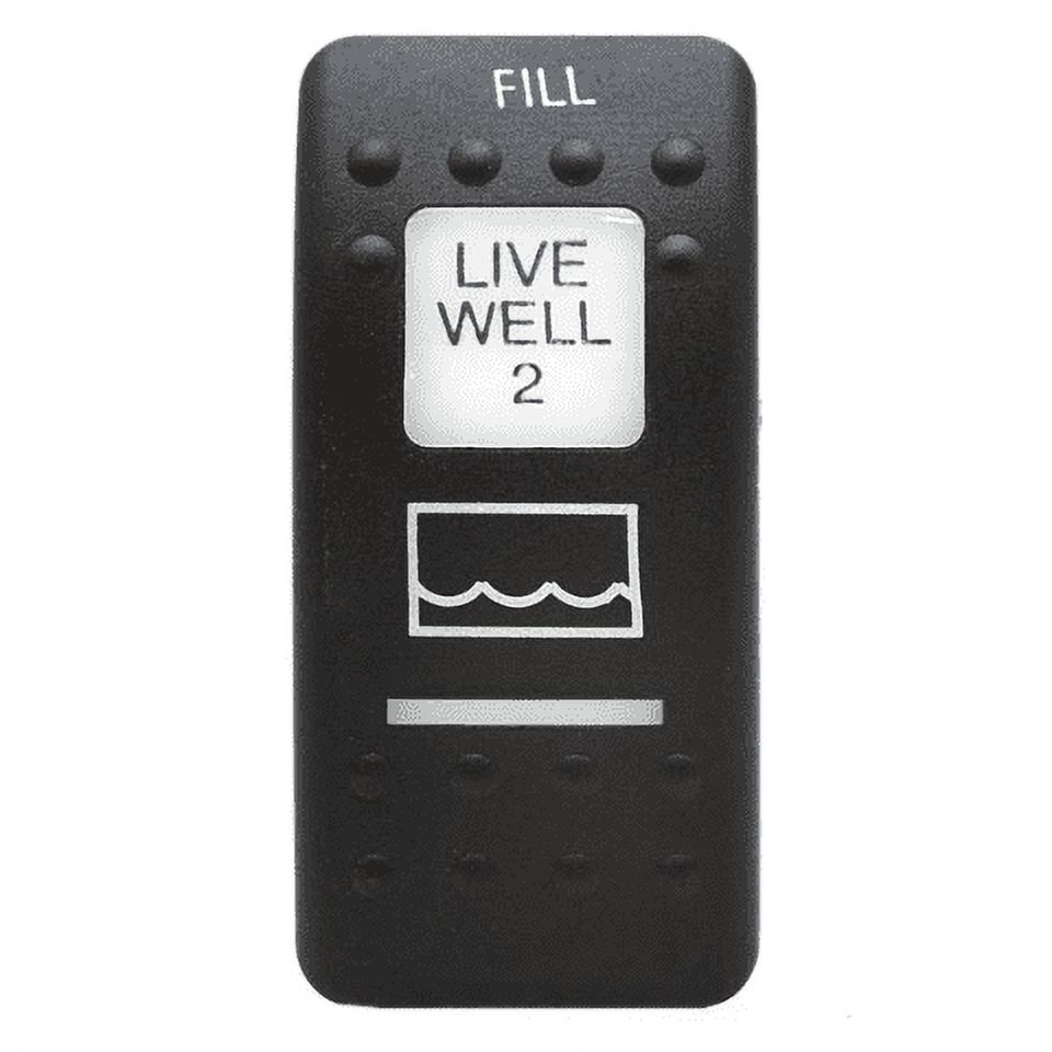 Carling Boat Rocker Switch Cover LIVEWELL 2 / FILL Plastic Actuator