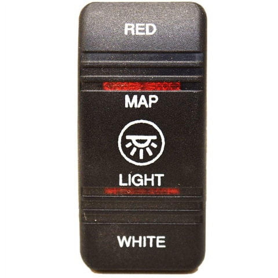 Carling Boat Rocker Switch Cover Red Map White Light Black (Single
