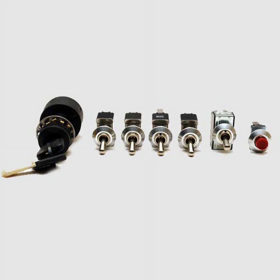 Carling Boat Toggle Switch Set w/ Ignition and Horn (Set of 7