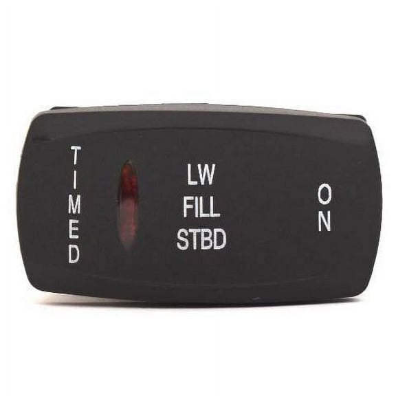 Carling Marine Boat Rocker Switch | Starboard Livewell Fill Timed/OFF/ON