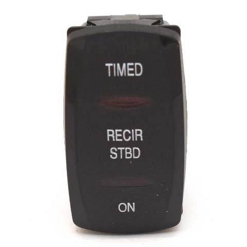 Carling Marine Boat Rocker Switch | Starboard Recirc Timed Off On