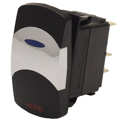 Carling Momentary On-Off Contura VI Boat Rocker Switch | Horn 4 Spade