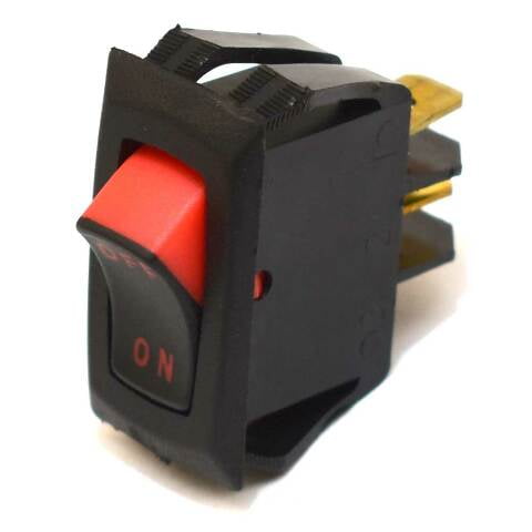 Carling On/Off Boat Mini Rocker Switch | 2 Spade 15A 250VAC Red