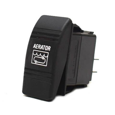 Carling On-Off Contura III AERATOR Boat Rocker Switch | 12V 3 Spade