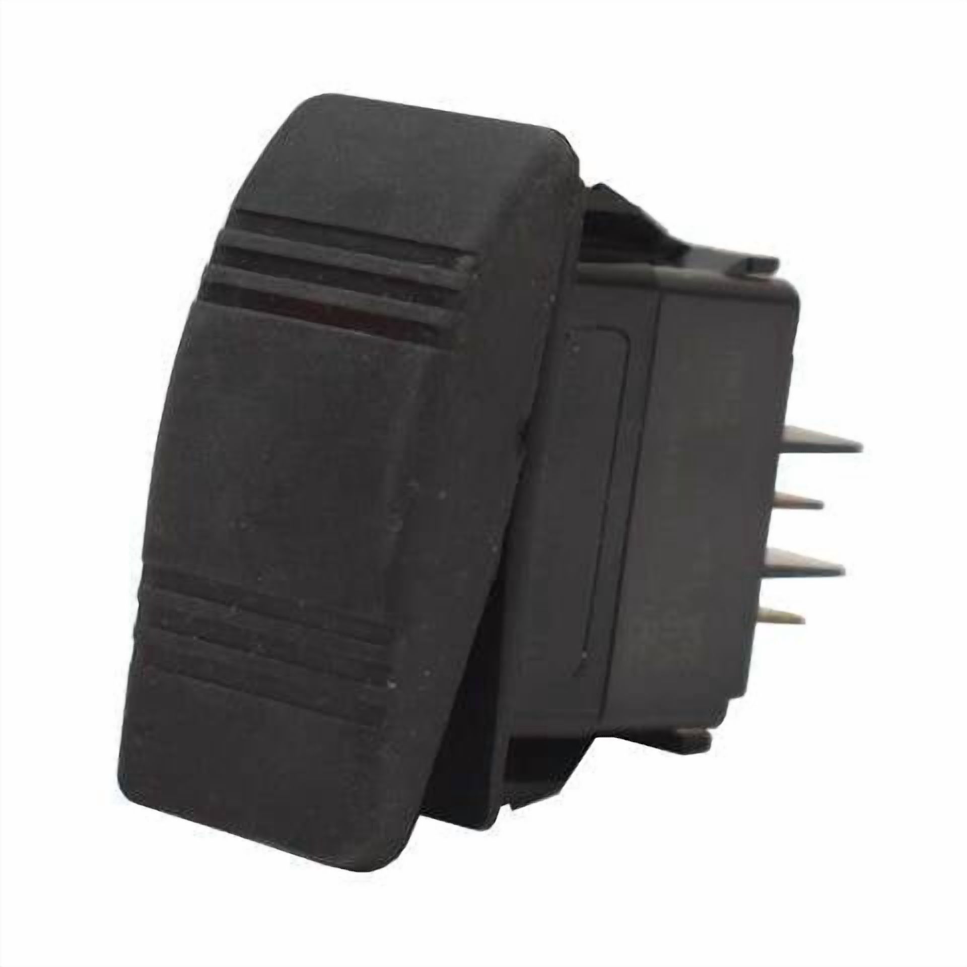 Carling On-Off Contura III Boat Rocker Switch | 3 Spade 12V Lighted