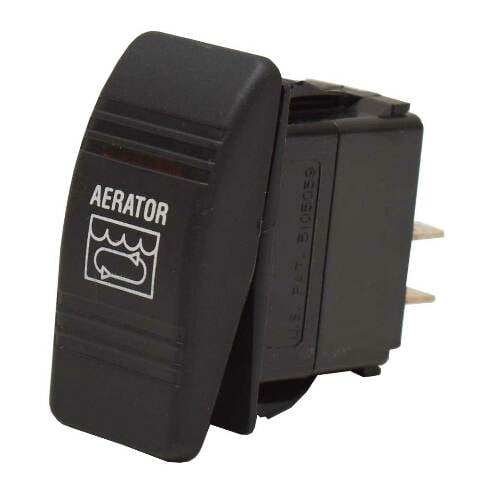Carling On/Off Contura III Boat Rocker Switch | Aerator 3-Spade 12V