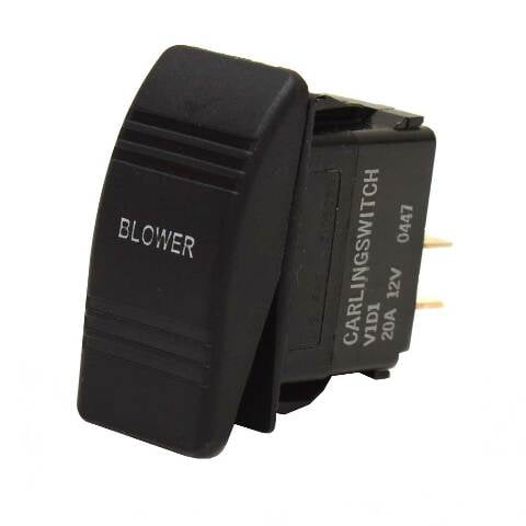 Carling On/Off Contura III Boat Rocker Switch | Blower 3 Spade 12 Volt