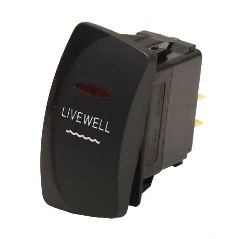 Carling On/Off Contura IV Boat Rocker Switch | Livewell 3 Spade 12 V