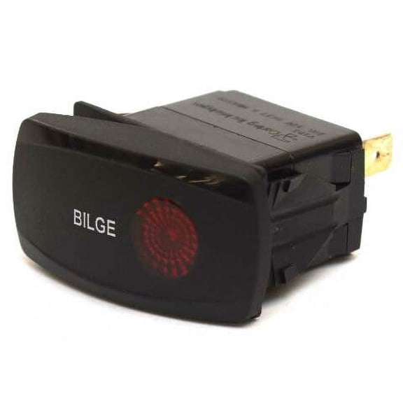 Carling On/Off Contura V Boat Rocker Switch | Bilge 3-Spade 12V Lit