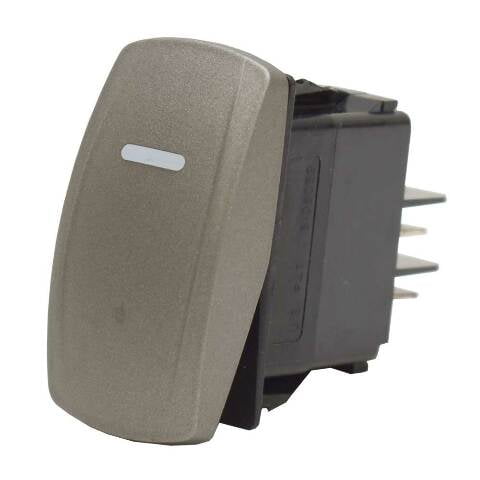 Carling On/Off Contura V Boat Rocker Switch | Blank Silver 3-Spade