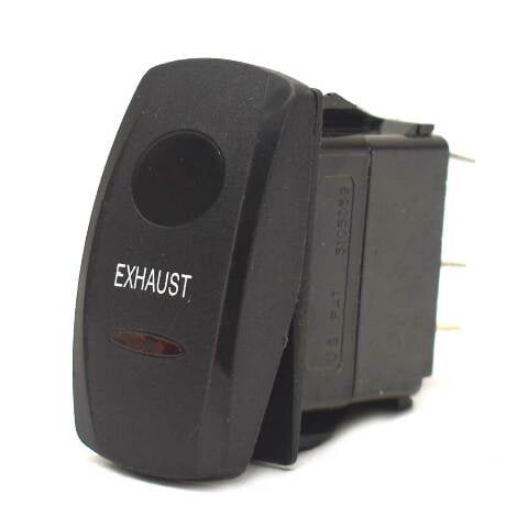 Carling On/Off Contura V Boat Rocker Switch | Exhaust 4 Spade Lighted