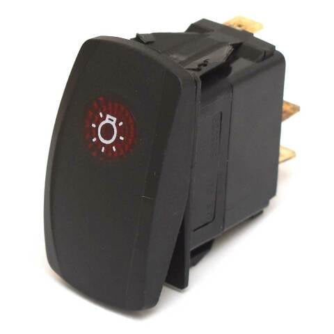 Carling On/Off Contura V Boat Rocker Switch | Lights 3-Spade 12V