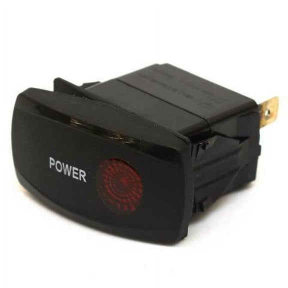 Carling On/Off Contura V Boat Rocker Switch | Power 3-Spade 12V Lit