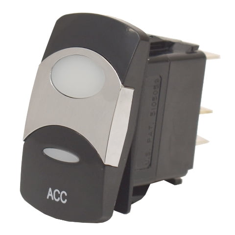 Carling On-Off Contura VI Boat Rocker Switch V1D1 | ACC 4 Spade 12V ...