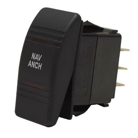 Carling On/Off/On Contura 4 Boat Rocker Switch | NAV/ANCH 4 Spade 12 V