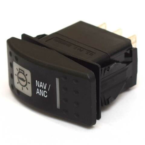 Carling On/Off/On Contura II Boat Rocker Switch | NAV/ANC 7 Spade 12 V