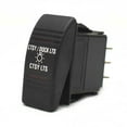 thumbnail image 1 of Carling On-Off-On Contura III Boat Rocker Switch | CTSY/DOCK 7 Spade, 1 of 3