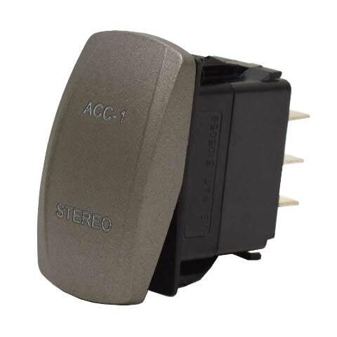 Carling On/Off/On Contura V Boat Rocker Switch | ACC / Stereo 7 Spade