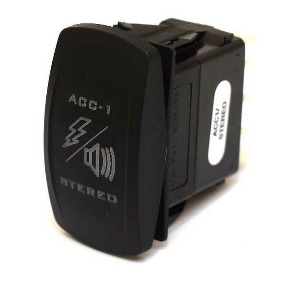 Carling On/Off/On Contura V Boat Rocker Switch | ACCY Stereo 10 Spade