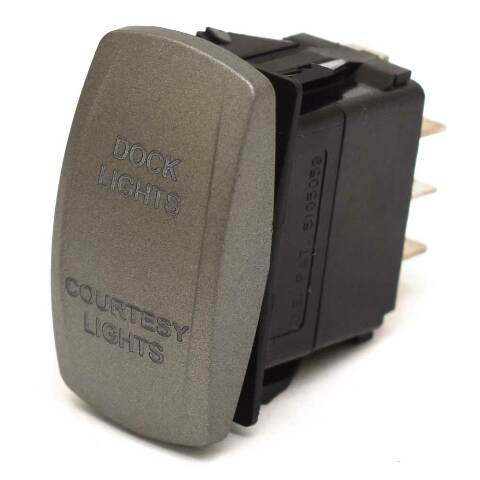 Carling On/Off/On Contura V Boat Rocker Switch | Dock / Ctsy Lts 7 Spade