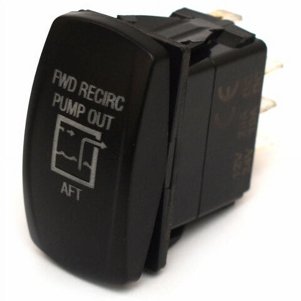 Carling On/Off/On Contura V Boat Rocker Switch | FWD RECIRC 7-Spade
