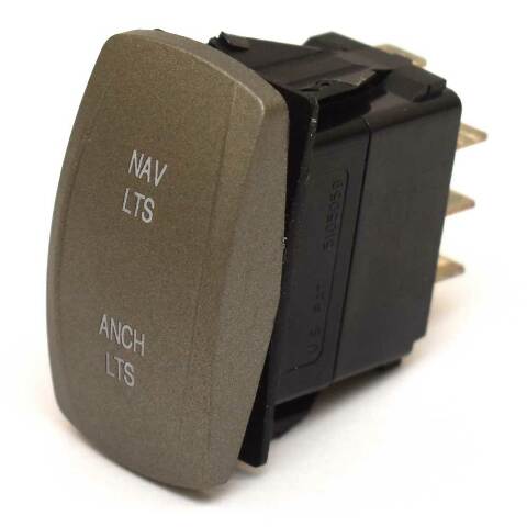 Carling On/Off/On Contura V Boat Rocker Switch | NAV/ANCH LTS 4 Spade