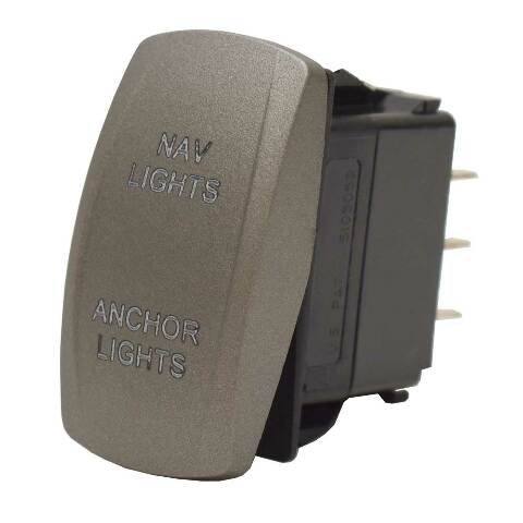 Carling On/Off/On Contura V Boat Rocker Switch | Nav/Anchor 7 Spade
