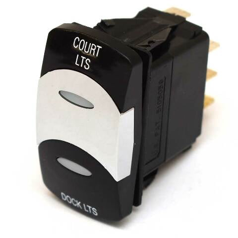 Carling On/Off/On Contura VI Boat Rocker Switch | Lights 7 Spade