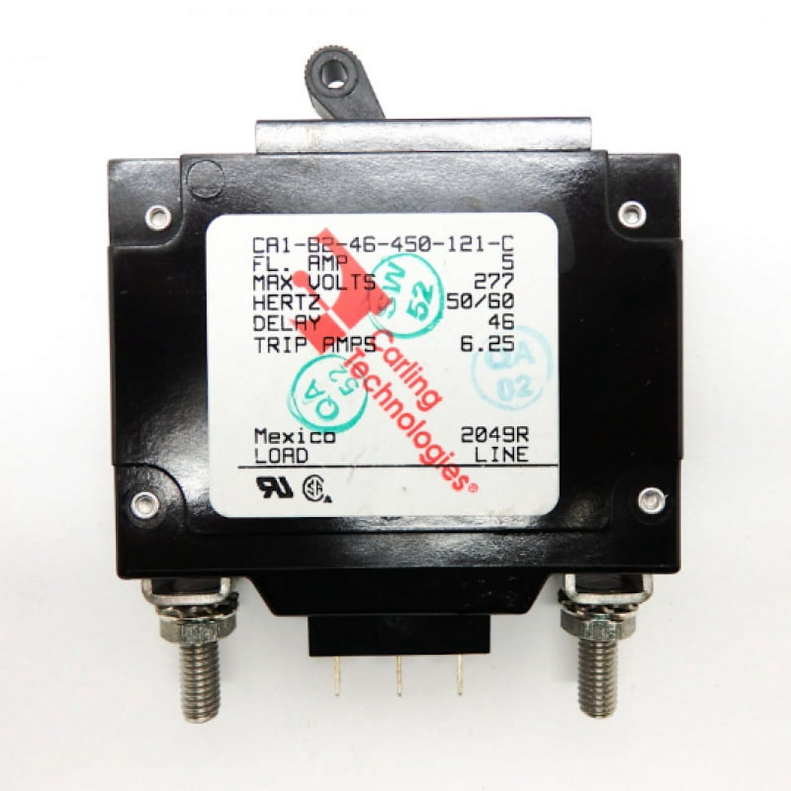 Carling Technologies 5A Hydraulic Magnetic Circuit Breaker CA1-B2-46-450-121-C