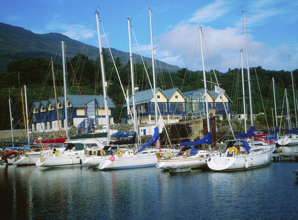 Carlingford Marina Carlingford County Louth Ireland Canvas Art - The Irish Image Collection Design Pics (17 x 13)