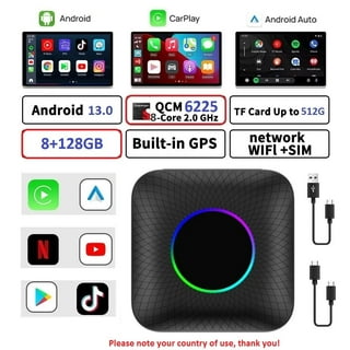 Carlinkit Ai Box Android 13 Led Wireless Android Auto & CarPlay Smart Tv  Box QCM6225 Support  Netflix Car Accessories
