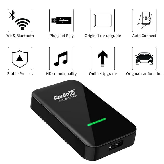 Carlinkit CarPlay Multimedia Video Box Car In Dash Units, Black