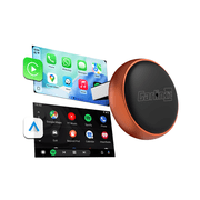 Carlinkit Mini Ultra 3 - 2 in 1 Wireless CarPlay&Android Auto Adapter, Dual-Band WiFi, Mini USB Design CarPlay Adapter, Wired to Wireless AA, Orange