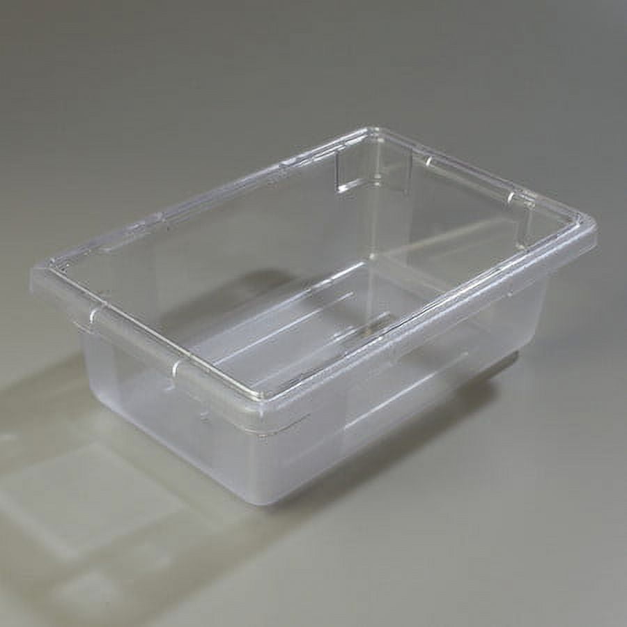 12 x 6 x 3.2 Clear Plastic Storage Bins with Lids