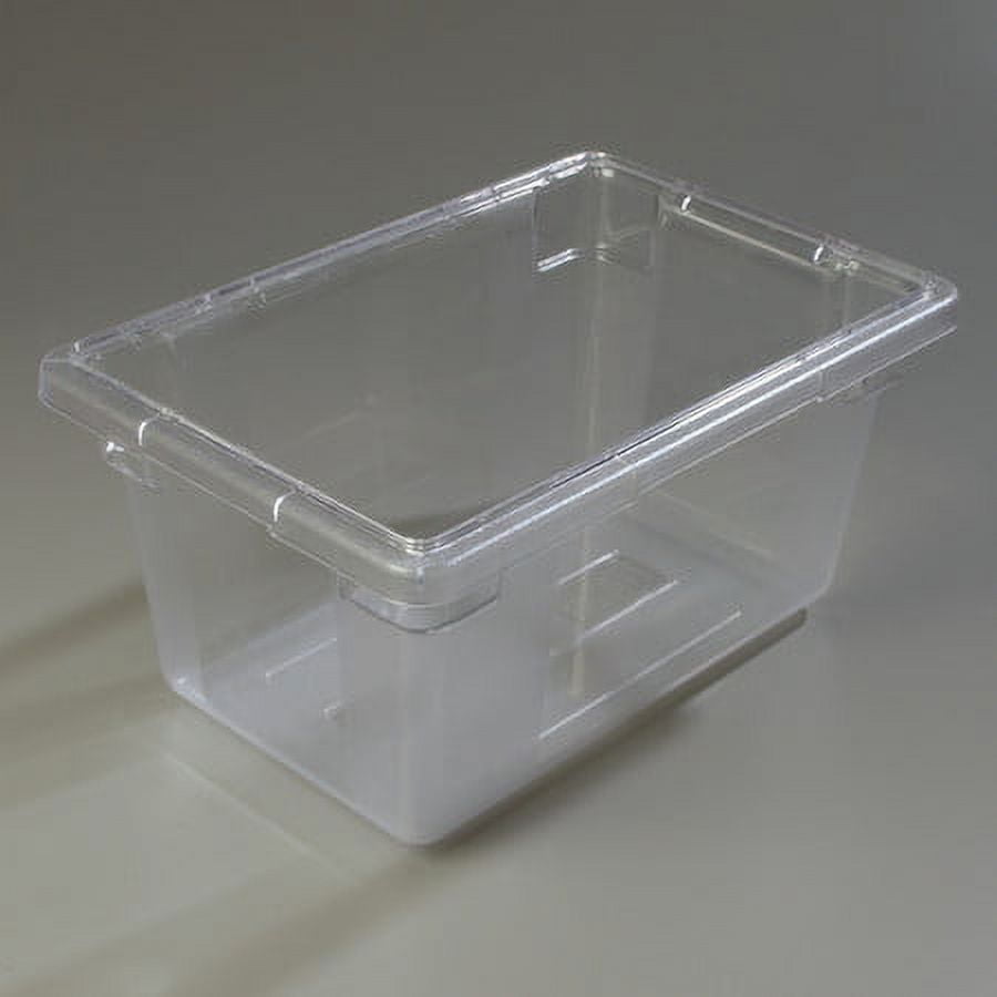 Teacher Created Resources® Small Plastic Storage Bin, Clear, Pack of 6