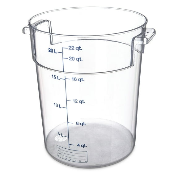 Carlisle 1076907 StorPlus 22 Qt. Round Food Storage Container