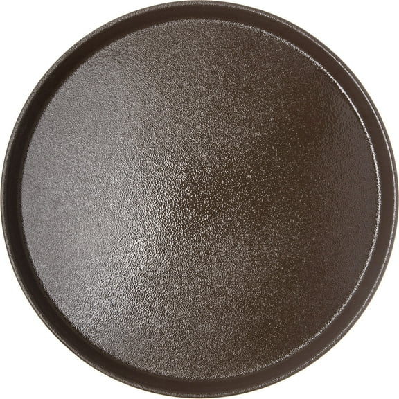 Carlisle 1600GR2076 Round Griptite 2 Brown 16 Round Tray"