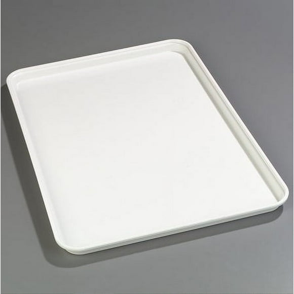 Carlisle 2618FMTQ301 Pearl White 25-5/8 x 17-7/8 Fiberglass Tray"