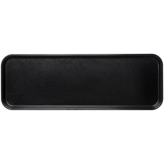 Carlisle 269FMT309 9" x 26" x 1" Black Fiberglass Market Tray